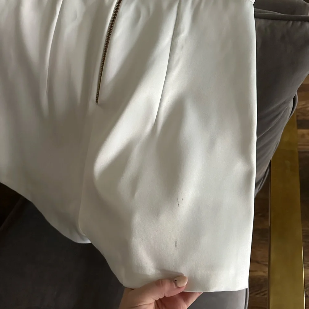 Closet London ASOS White wedding Bride Satin Pleated Playsuit Romper